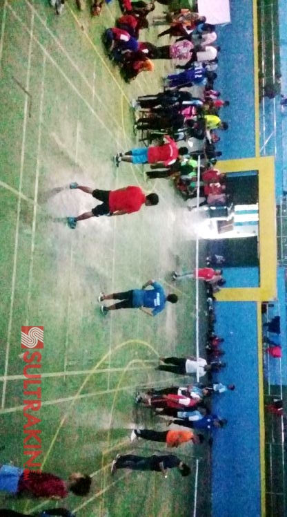 Penataran Wasit Takraw di gedung Sport Center UHO, Jumat (11/5/2018). (Foto: Faysal Ahmad/SULTRAKINI.COM)