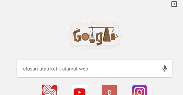 Google doodle menampilkan Gnome Taman, Minggu (10/6/2018).