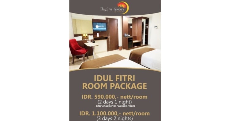 Promosi Idul Fitri Room Package persembahan PlazaInn Hotel Kendari By Horison. (Foto: Plaza In Hotel Kendari By Horison)