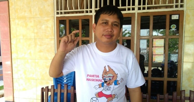Ketua Panitia Nasional Nonton Bola, Kabupaten Konawe, Irvan Umar (Foto: Mas Jaya/SULTRAKINI.COM)