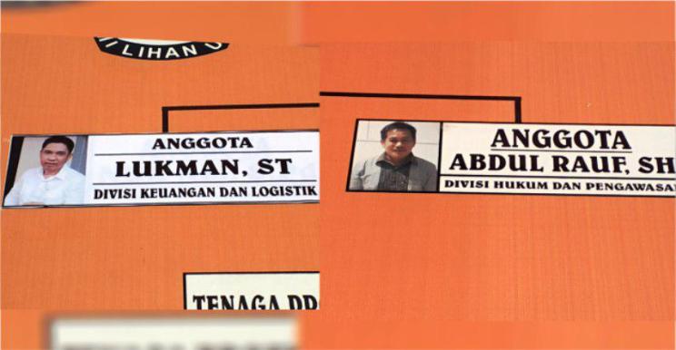 Lukman dan Abdul Rauf merupakan Anggota KPUD Kolaka yang sedang diproses PAW. (Foto: Mirwa/SULTRAKINI.COM)