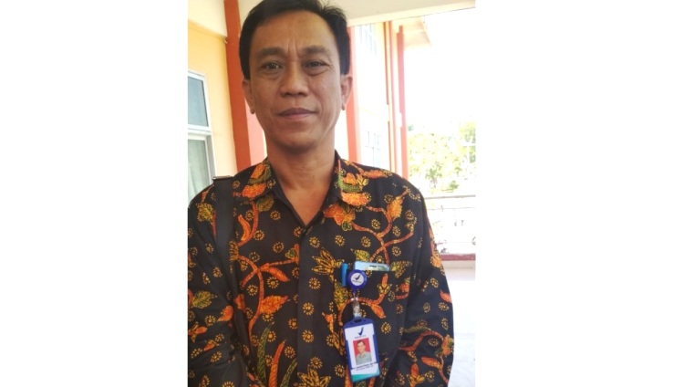 Kepala BPOM Kendari, Leonard Duma di Gedung Maedani Baubau, Minggu (19/8/2018). (Foto: Zarmin/SULTRAKINI.COM)