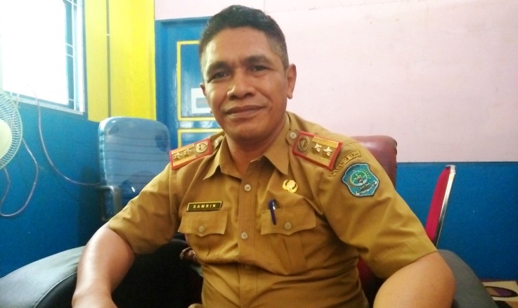 Kepala BKSDM Kabupaten Buton Tengah, Samrin Saerani. (Foto: Ali Tidar/SULTRAKINI.COM)