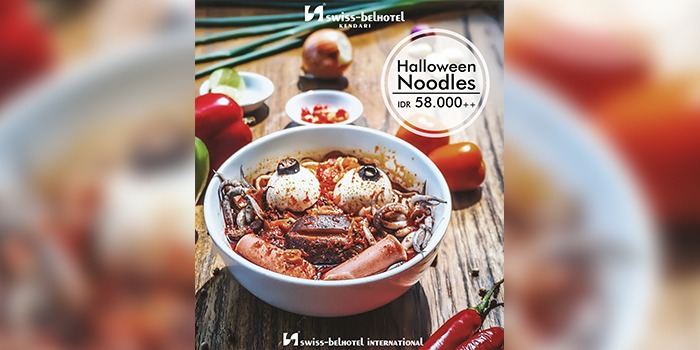 Promo Halloween Noodles dari Swiss-Belhotel Kendari. (Foto: Swiss-Belhotel Kendari/SULTRAKINI.COM)
