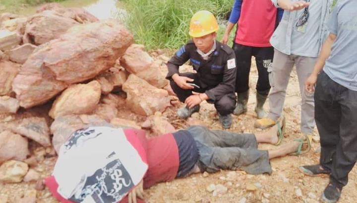 Korban saat pertama kali ditemukan pascatersambar petir, Minggu (25/11/2018). (Foto: Istimewa)