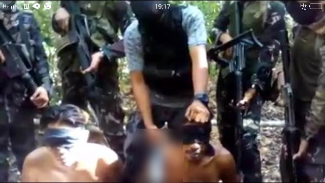 Screenshot potongan video yang diduga warga Wakatobi disandera Abu Sayyaf Philipina. (Foto: Istimewa).