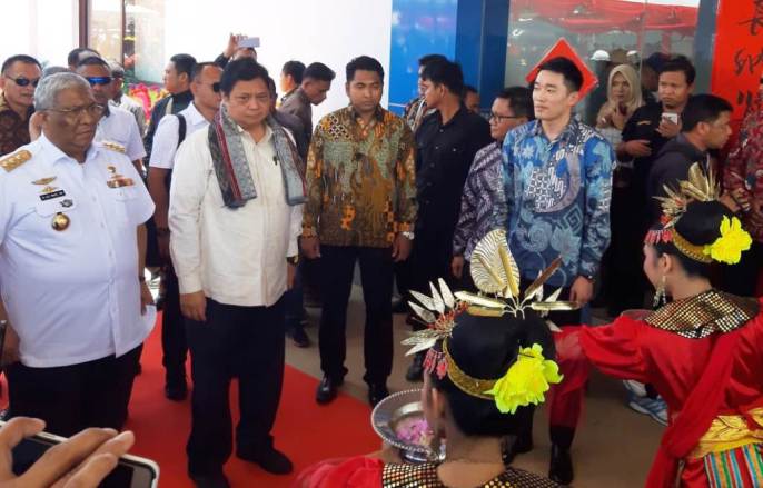 Peresmian Smelter PT VDNI oleh Menteri Perindustrian Republik Indonesia, Airlangga Hartarto, Senin (25/2/2019). (Foto: Istimewa).