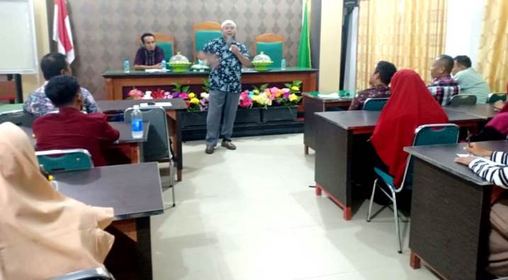 Kuliah Umum kewirausahaan di Laboratorium Fakultas Hukum UMK, Rabu, 12/3/2019). (Foto: UMK)