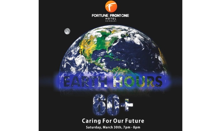Earth Hour dari Fortune Frontone Hotel Kendari.