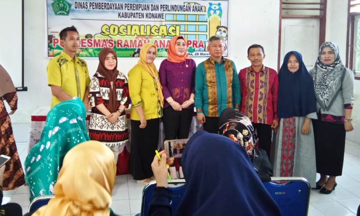 Sosialisasi puskesmas Ramah Anak di Kabupaten Konawe, Kamis (28/3/2019). (Foto: Ulul Azmi/SULTRAKINI.COM)