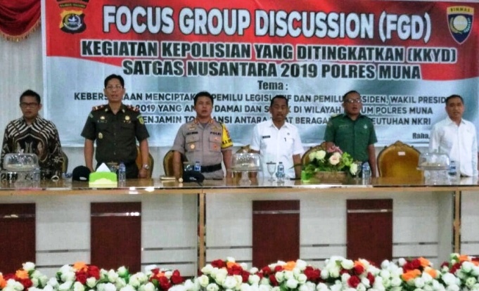 Suasana pelaksanaan Focus Group Discussion (FGD) di Aula Galampano Kantolalo. (Foto: Istimewa)