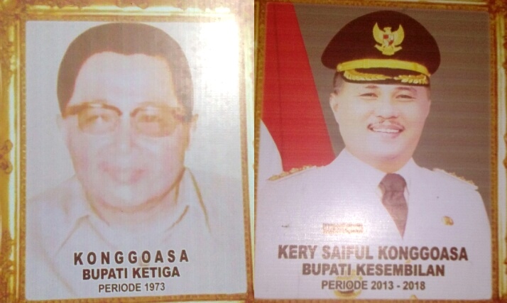 Sejarah kepemimpinan di Konawe, dari Konggoasa ke Kery Saiful Konggoasa. (Foto: Istimewa)