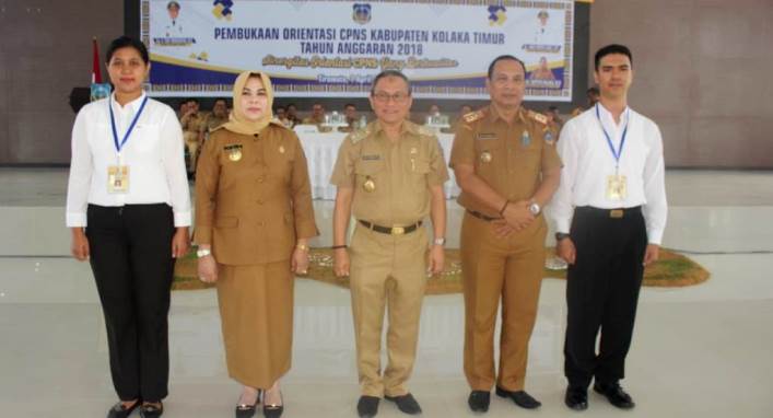 Pembukaan orientasi CPNS angkatan 2018 Kabupaten Kolaka Timur, Senin (1/4/2019). (Foto: Diskominfo untuk Sultrakini.com)
