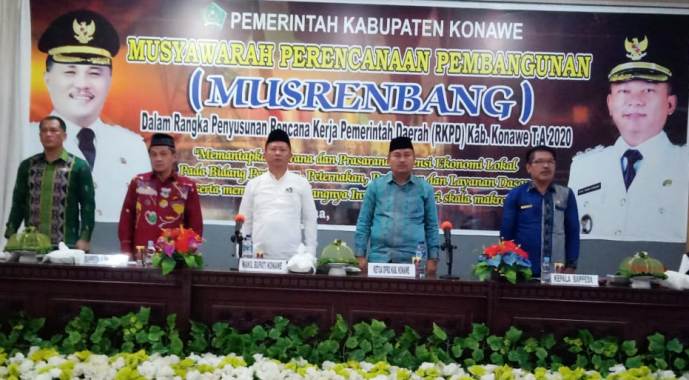 Suasana Musrembang Pemkab Konawe RKPD tahun 2020, Kamis (4/4/2019). (Foto: Asran Nabhil untuk Sultrakini.com).