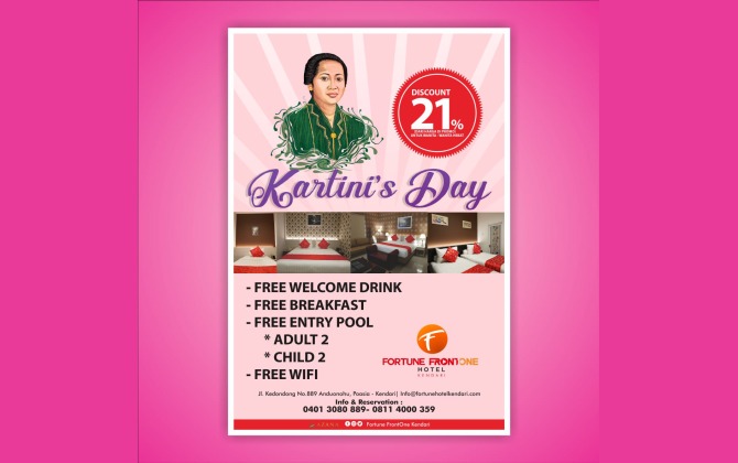 Promo Kartini's Day Fortune Frontone Hotel Kendari. (Foto: Istimewa).