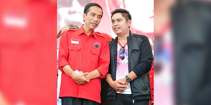 Wakil Ketua TKN, Mardani H Maming bersama Joko Widodo. (Foto: Istimewa).