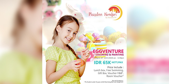 Promo Eggventure Coloring dan Painting Plaza Inn Kendari By Horison. (Foto: Istimewah).