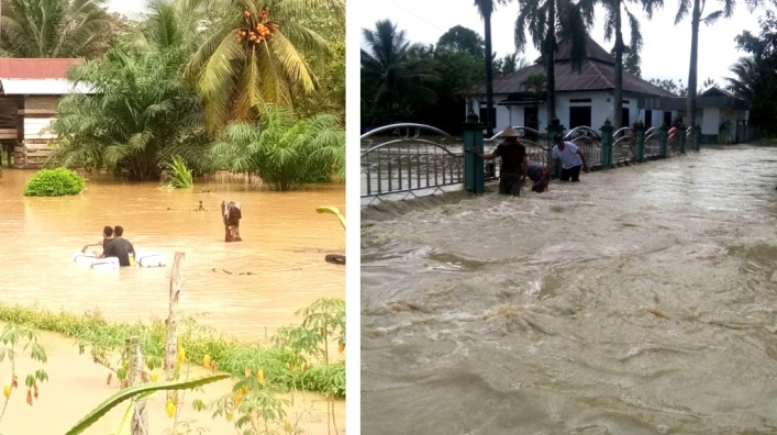 Banjir di Kabupaten Koltim, Sultra. (Foto: Dok.SULTRAKINI.COM)
