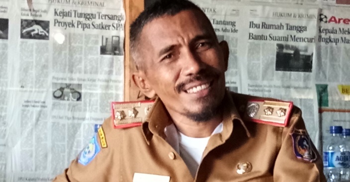 Kepala DPMD Mubar, Laode Tibolo. (Foto: Akhir Sanjaya/SULTRAKINI.COM)