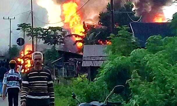 Lokasi kerusuhan di Desa Gunung Jaya, Kecamatan Siontapina, Kabupaten Buton. (Foto: Istimewa)