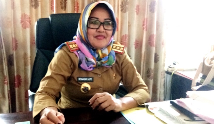 Kepala Badan Kepegawaian dan Diklat Mubar, Rosma Sari Laute. (Foto: Akhir Sanjaya/SULTRAKINI.COM)