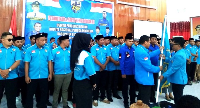Pelantikan DPD KNPI Kabupaten Buton Utara periode 2019-2022. (Foto: Ardian Saban/SULTRAKINI.COM)