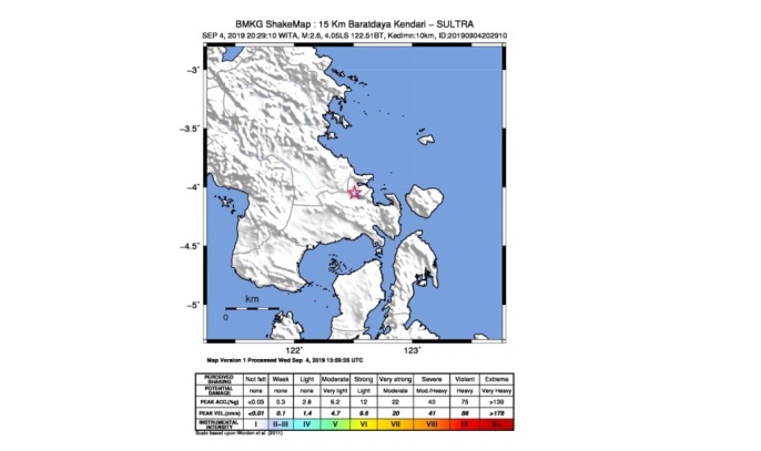 Monitoring aktivitas gempa bumi oleh BMKG, Rabu (4/9/2019). (Foto: BMKG)