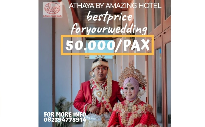 Promo paket wedding Hotel Athaya Kendari. (Foto: Istimewa)