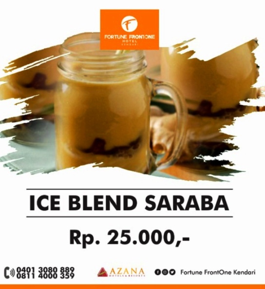 Ice Bland Sarabba tersedia di restourand Fortune Frontone Hotel Kendari (Foto: Istimewah)