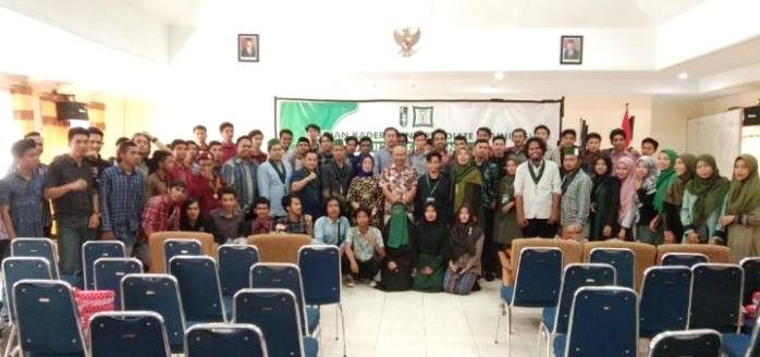 Peserta latihan kader ll tingkat nasional HMI di Kota Kendari. (Foto: istimewa).