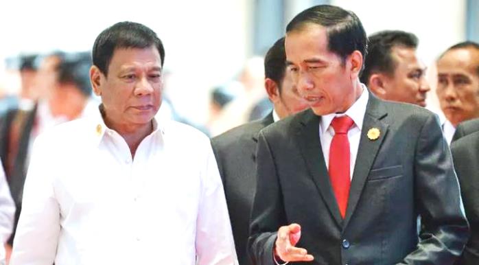Presiden RI, Jokowi dan Presiden Filipina, Rodrigo Duterte. (Foto: CNN Indonesia)