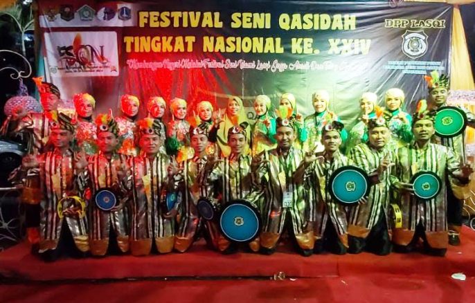 Kontingen Sultra ajang Festival Seni Qasidah ke XXIV Tingkat Nasional. (Foto: Istimewa).