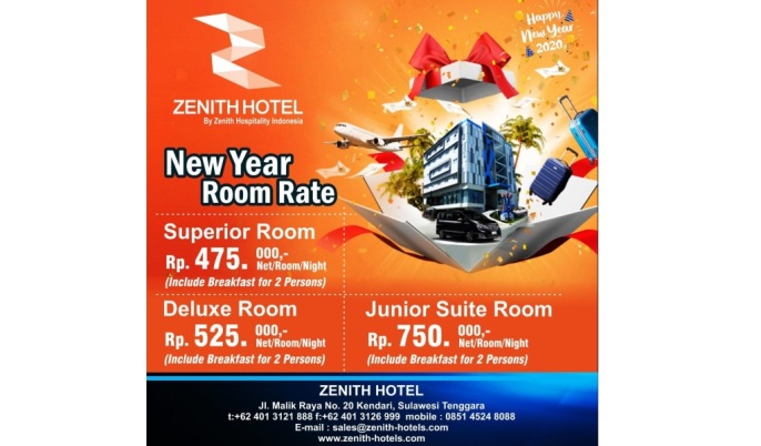 Promo Kamar Zenith Hotel Kendari. (Foto: Istimewa)