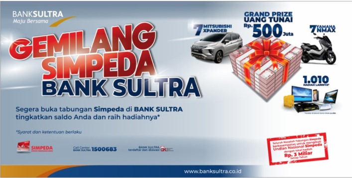 Gemilang Simpeda Bank Sultra (Foto: Ist)