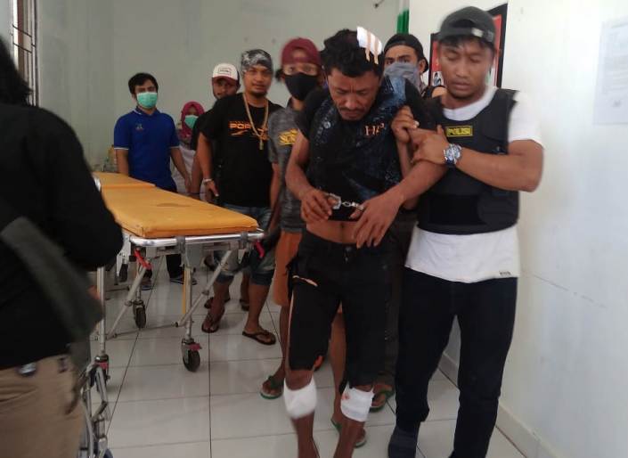 Pelaku perampokan berhasil ditangkap oleh Reskrim Polres Butur, (Foto: Ardian Saban/SULTRAKINI.COM)