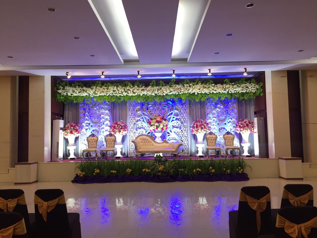 Dekorasi Wedding Hotel Zahra Syariah Kendari (Foto: Istimewah)
