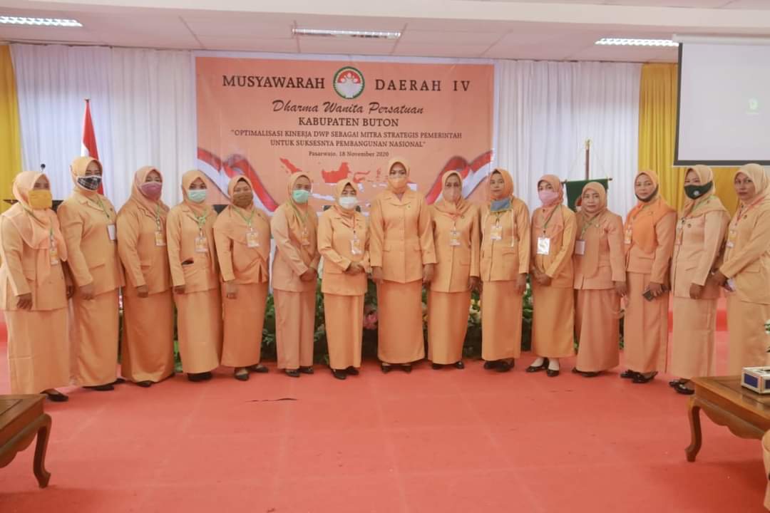 Musyawarah pengurus Dharma Wanita Persatuan Kabupaten Buton, (Foto: Dok. Kominfo dan Persandian Kabupaten Buton)