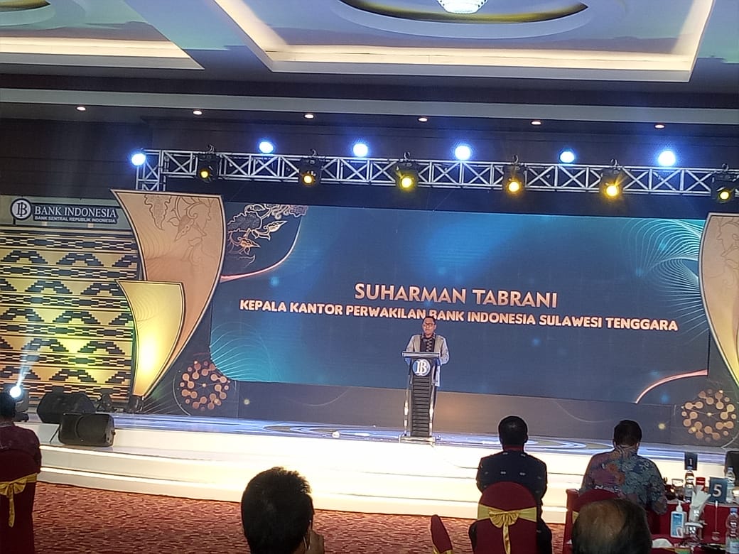 Kepala Kantor Perwakilan bank Indonesia (KPwBI) Sulawesi Tenggara, Suharman Tabrani, (Foto: Wa Rifin/SULTRAKINI.COM)