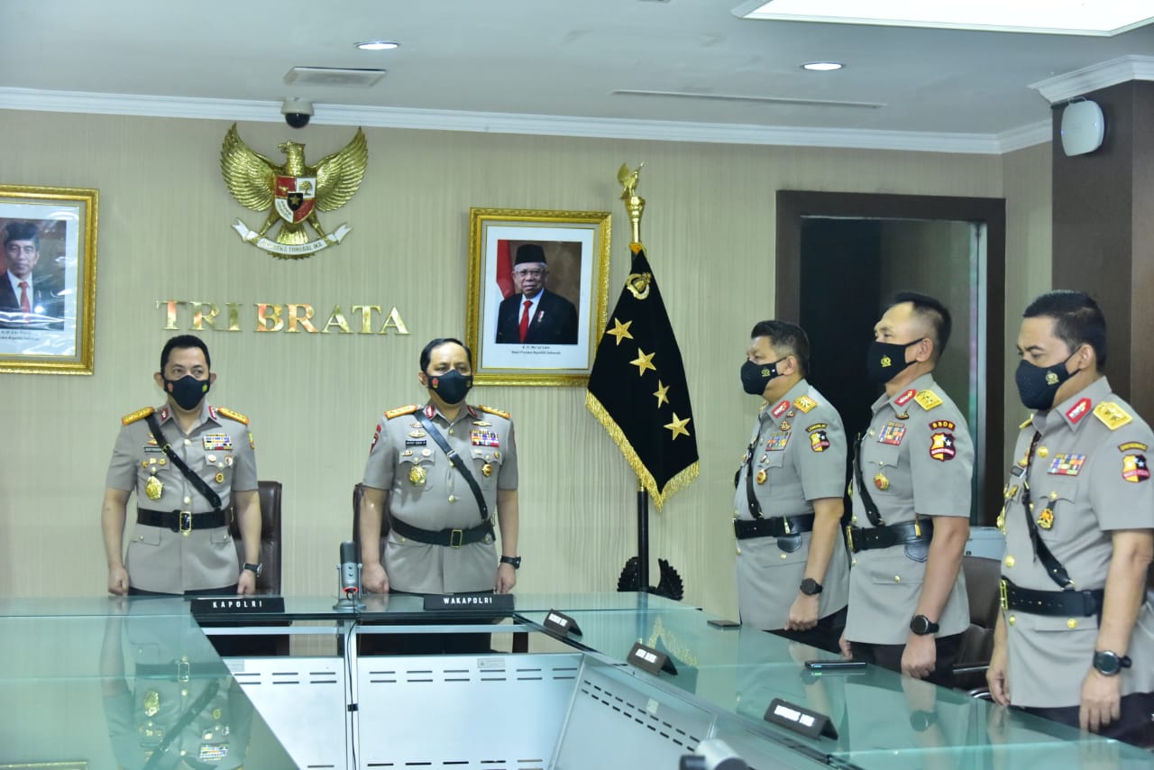 Kapolri Jenderal Polisi Listyo Sigit Prabowo saat membuka pendidikan Sespimti Dikreg ke-30 dan Sespimen Dikreg ke-61 Tahun 2021. (Foto: Dok Mabes)