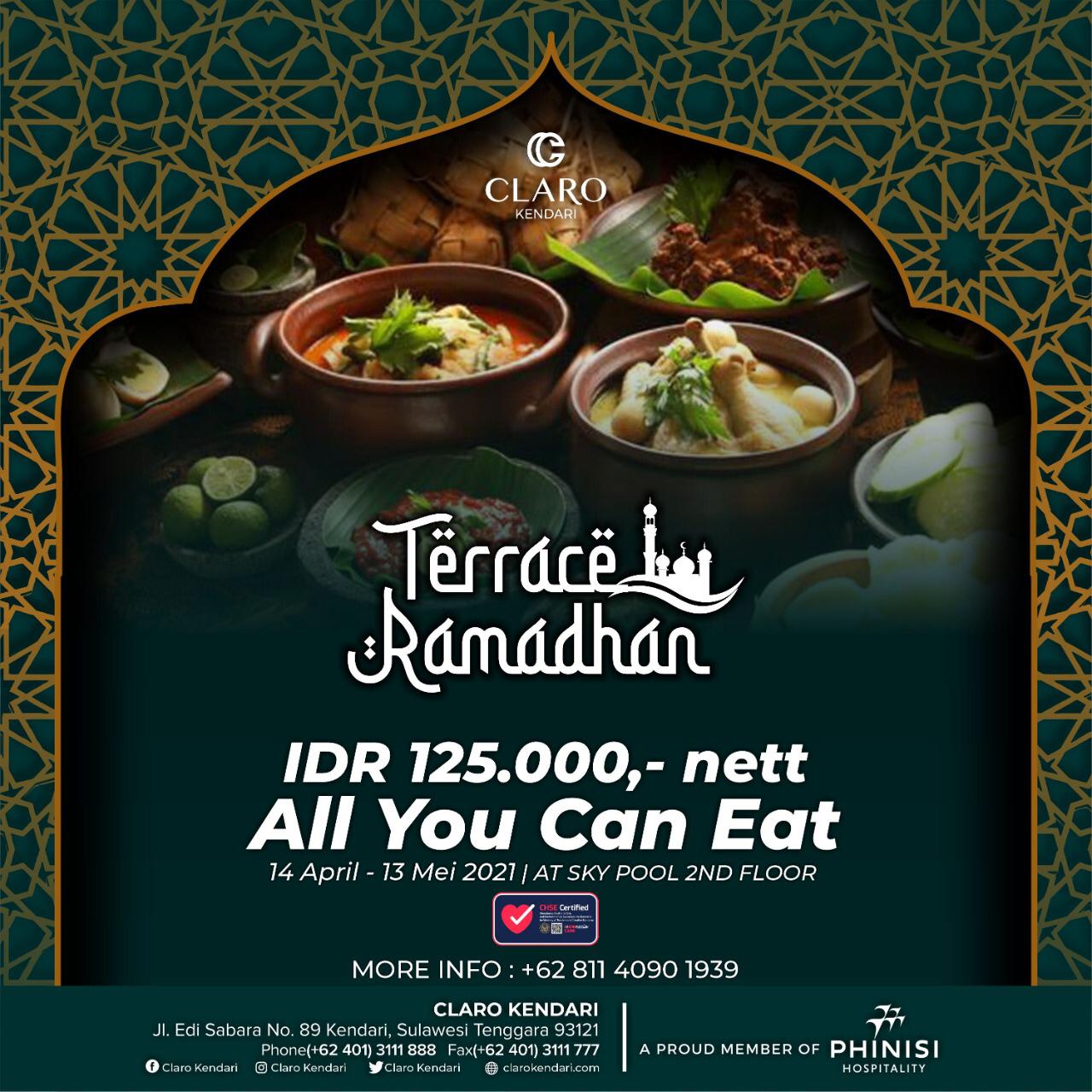 Promo teras Ramadan All You Can Eat, Claro Kendari (Foto: Ist)