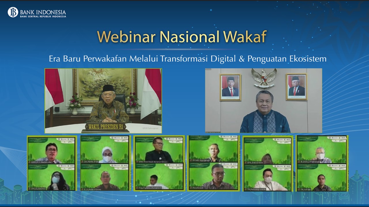 Webinar Nasional Wakaf (Foto: Dok. Bank Indonesia)