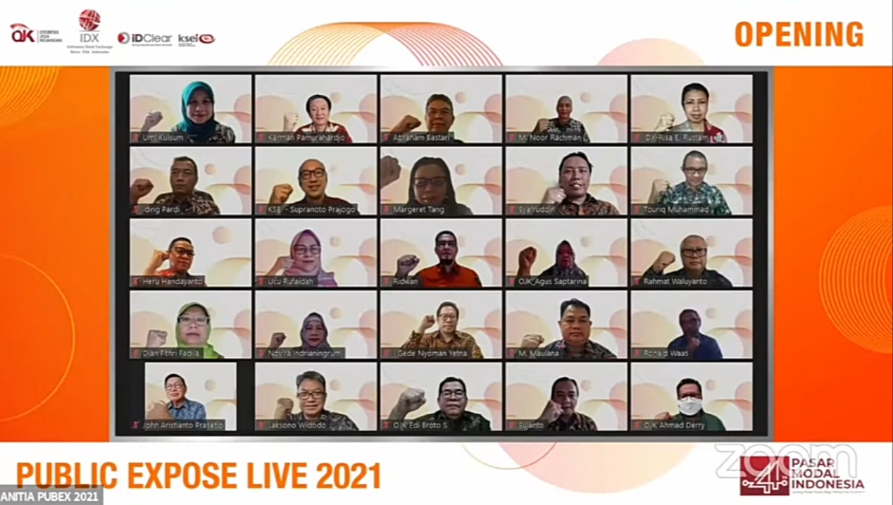 Suasana pembukaan Public Expose LIVE 2021 (Foto: Screenshot) ﻿