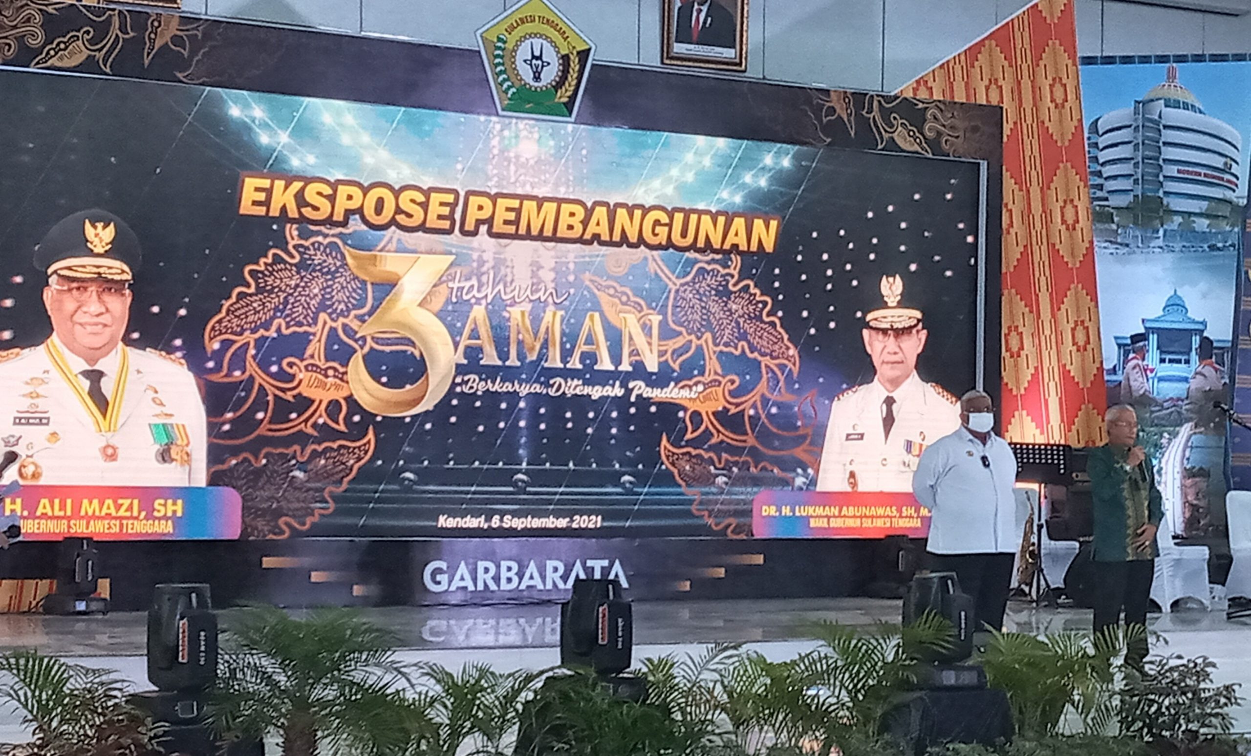 Ekspose tiga tahun kepemimpinan Gubernur dan Wakil Gubernur Sultra periode 2018-2023 (Foto: Al Iksan/SULTRAKINI.COM)