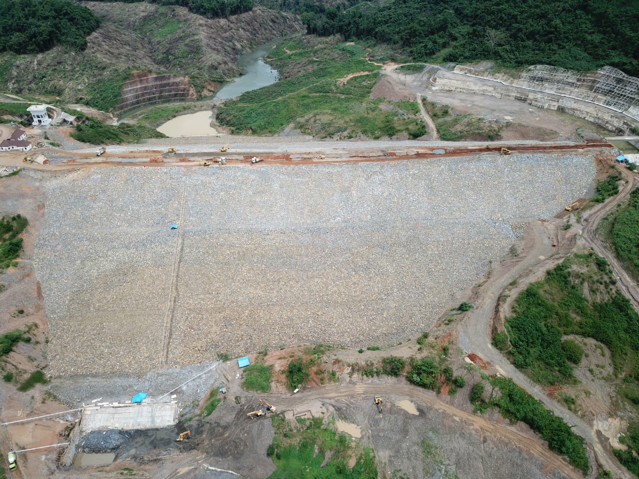 Bendungan Ladongi dalam tahap pembangunan (Foto: Ist) ﻿