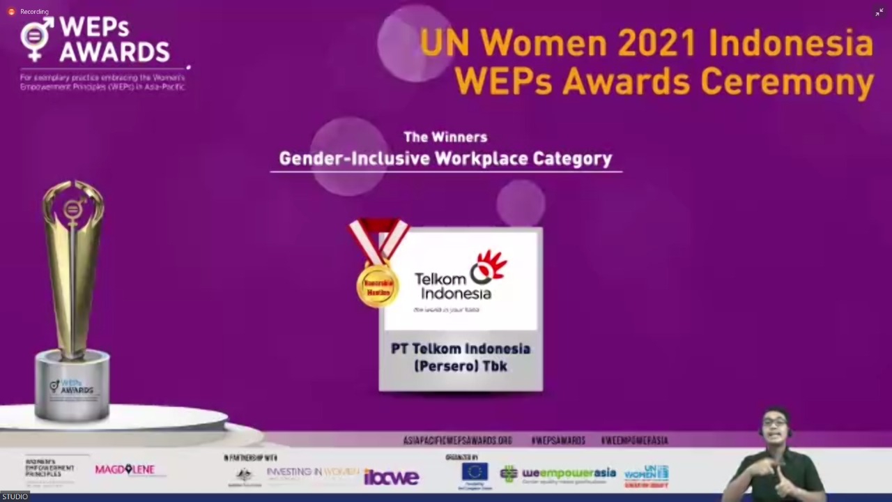 Telkom Raih Penghargaan UN Women. (Foto: Ist)