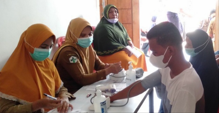 Giat vaksinasi di Buton Tengah (Foto: Ist)