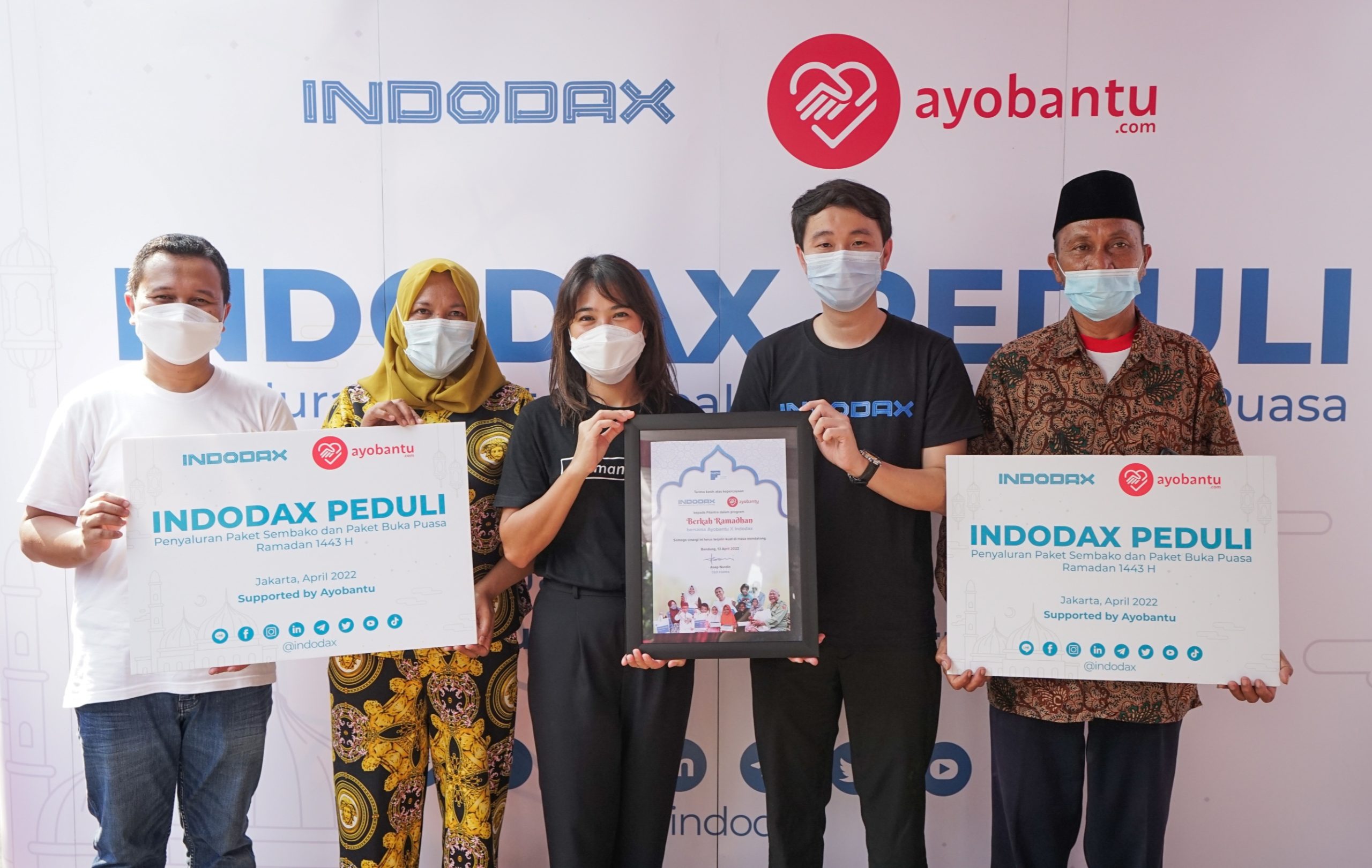Indodax peduli gandeng Ayobantu.com. (Foto: Ist) ﻿