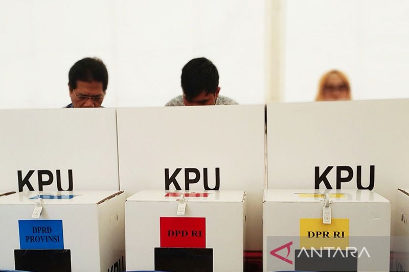 Gambaran suasana Pemilihan Umum (Pemilu) 2024 mendatang. (Foto: Antaranews.com) ﻿
