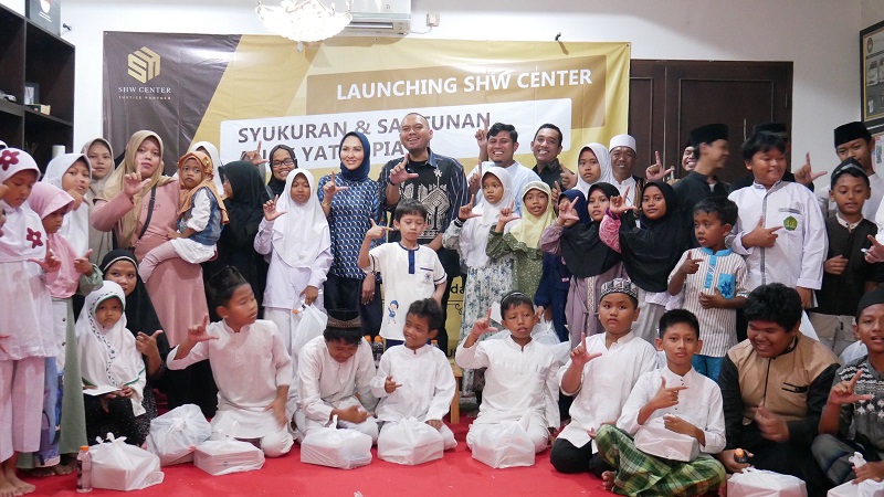 Ketua Yayasan Syariah Hardjuno Wiwoho (SHW) Center, Hardjuno Wiwoho, saat peluncuran SHW Center. Foto: Dok