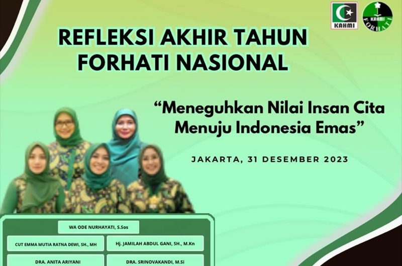 Refleksi Akhir Tahun Forhati Nasional di Jakarta, 31 Desember 2023.